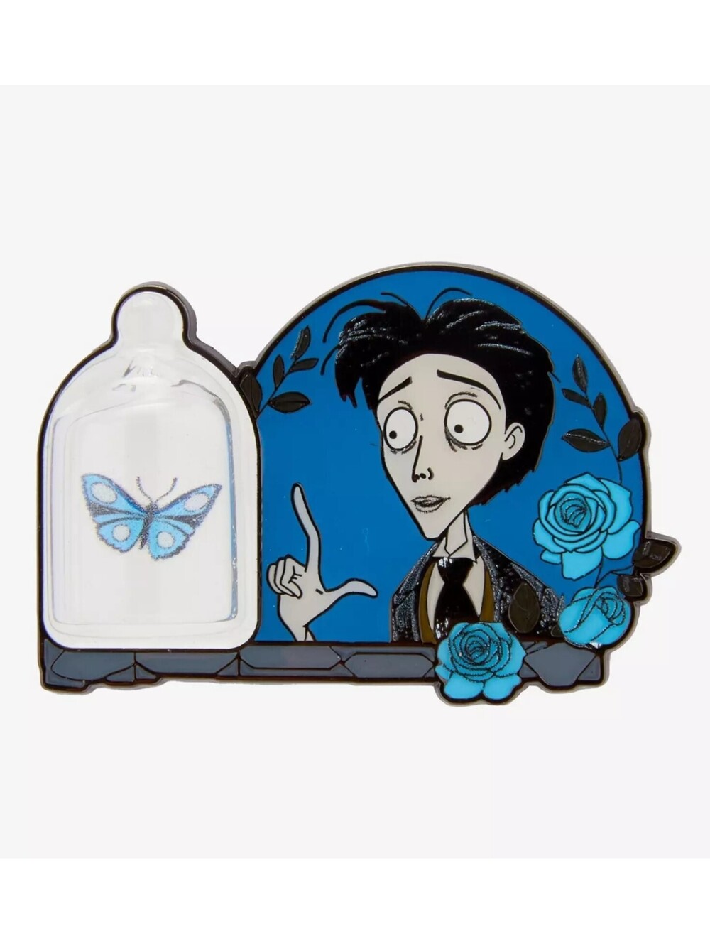 Loungefly Corpse Bride Victor & Butterfly Enamel Pin